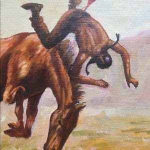 Joseph Caggiano Oil on Canvas Board 12”x16” INDIAN